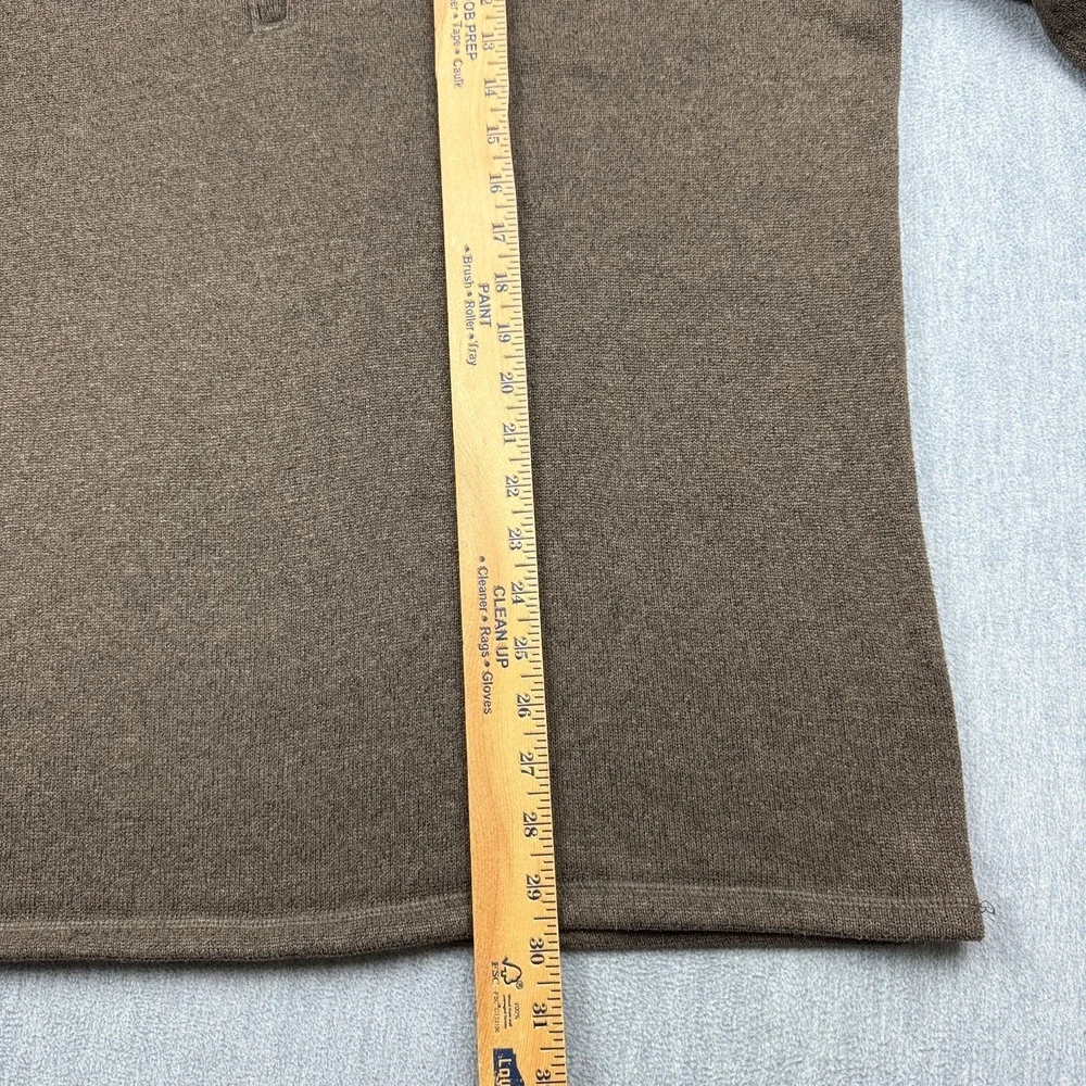 The North Face Sweater Mens XL Brown 1/4 Zip Long Sleeve Pullover Outdoor Hiking